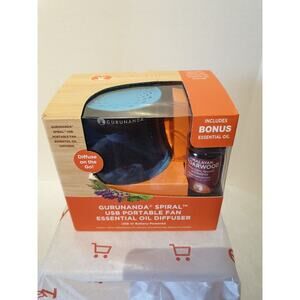 Essential Oil USB Portable Fan Diffuser w/ Himalayan Cedarwood Oil by GuruNanda